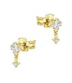 Lovely Crystal Silver Stud Earring STS-6334